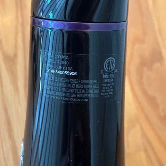 T3 Model 73840 Black Hair Dryer - Picture 5 of 8